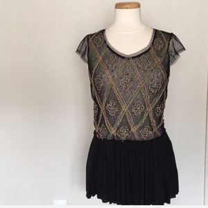 Free People embroidered top